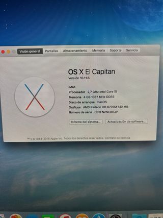 iMac 27 Apple Plata