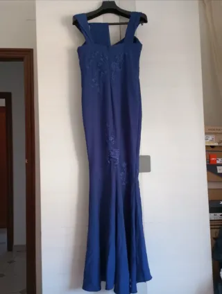 Vestido fiesta azul Sedka Novias