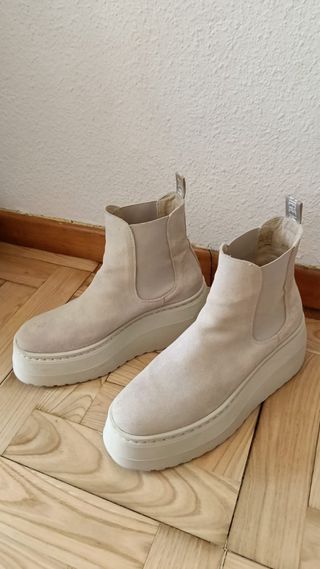 Botas Chelsea Steve Madden Beige