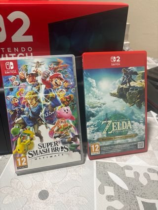 Nintendo Switch 2 + Juegos Zelda y Smash Bros 