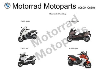 Tapa Embellecedor Scooter BMW C650 1x5,5€ y 2x10€
