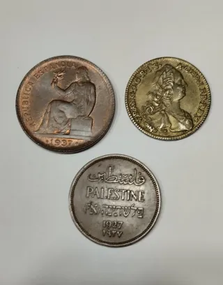 Lote 3 monedas antiguas