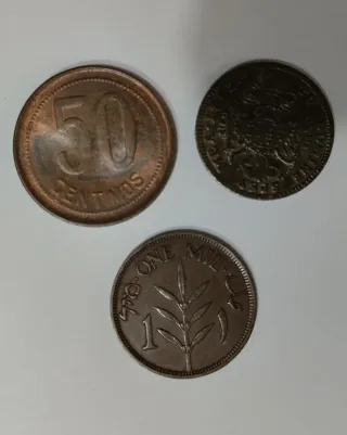 Lote 3 monedas antiguas