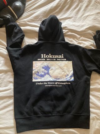 Sudadera Hokusai Negra Talla S