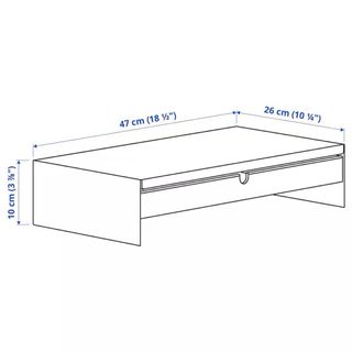 Soporte Monitor Blanco y Madera