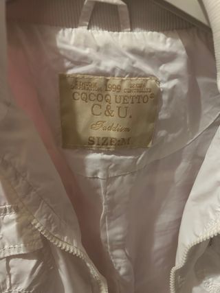 Chaqueta CQCOQ UETTO Blanca Talla M