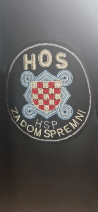 Chaqueta Bomber vintage Negra Naranja