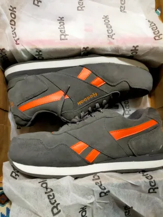 Zapatillas Reebok Gris Naranja
