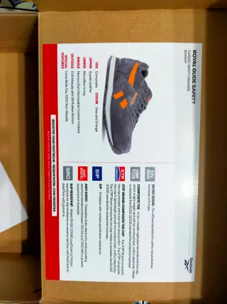 Zapatillas Reebok Gris Naranja