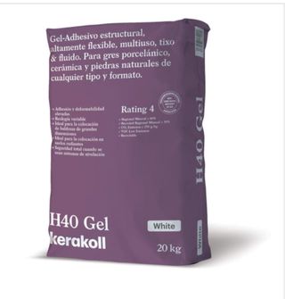 48 sacos Kerakoll H40 Gel Blanco 20kg