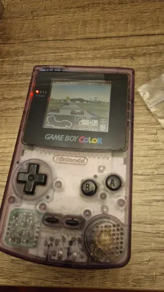 Game Boy Color Morado Transparente + Juego