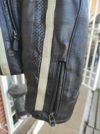 Chaqueta Cuero AXO Blackjack Talla S Mujer