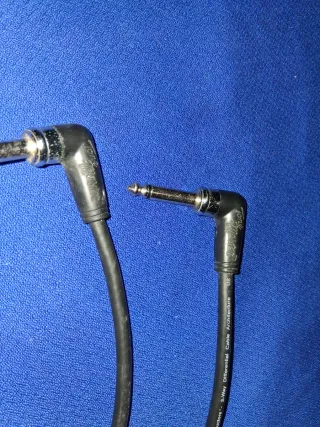 2 Cables Fender Jack 6.3mm 30cm