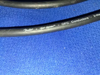 2 Cables Fender Jack 6.3mm 30cm