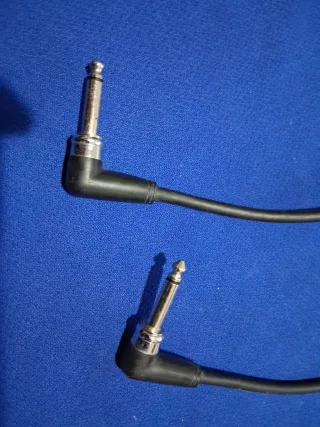 2 Cables Fender Jack 6.3mm 30cm