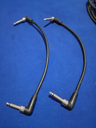 2 Cables Fender Jack 6.3mm 30cm