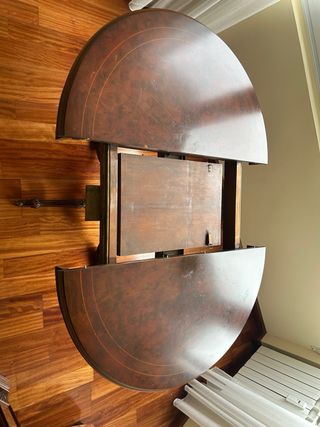 Mesa comedor vintage caoba extensible