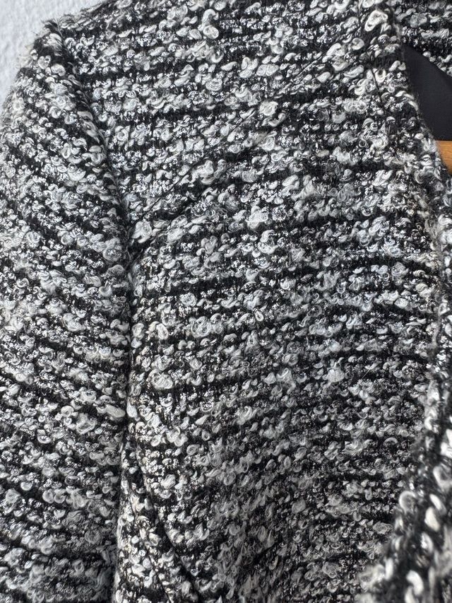 Chaqueta H&M Tweed Cremallera Mujer