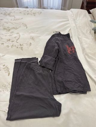 Pijama mujer gris