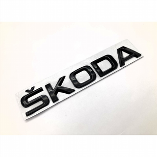 EMBLEMA LOGO TRASERO SKODA NEGRO PEQUEÑO