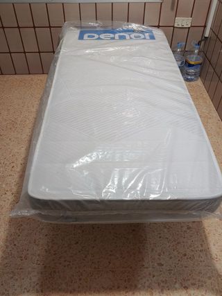 Cama 90x190 Nueva Denor: Colchón y Somier