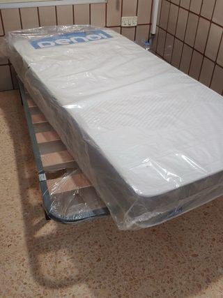 Cama 90x190 Nueva Denor: Colchón y Somier