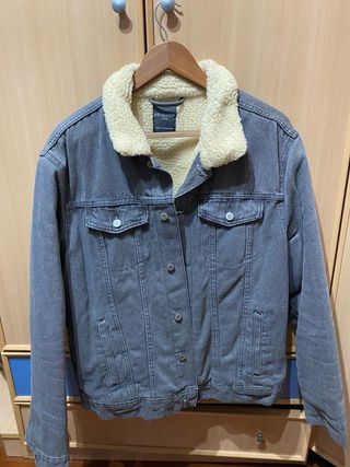 Chaqueta vaquera forrada borreguito Talla L