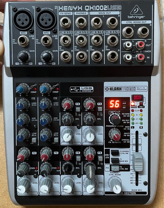 Mezclador Behringer Xenyx QX1002USB