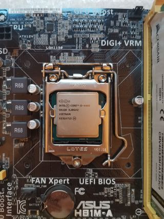 Placa Base ASUS H81M-A + Intel i5 4460 + 4GB RAM