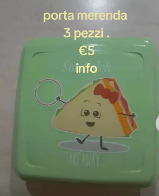 Porta merenda 3 pezzi