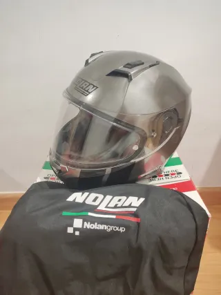 Casco Nolan N87 Scratched Chrome T-S
