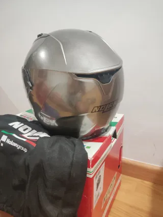 Casco Nolan N87 Scratched Chrome T-S