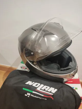 Casco Nolan N87 Scratched Chrome T-S