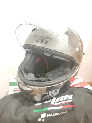 Casco Nolan N87 Scratched Chrome T-S