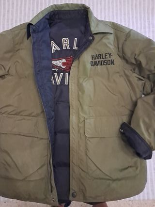 Chaqueta Harley-Davidson Verde y Negra