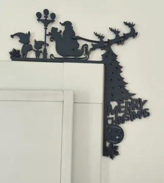 Decorazione Natalizia Artigianale, per Porta