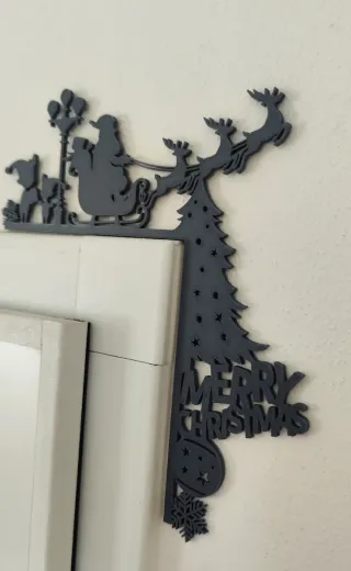 Decorazione Natalizia Artigianale, per Porta