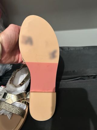 Sandalias Stradivarius Doradas Talla 37