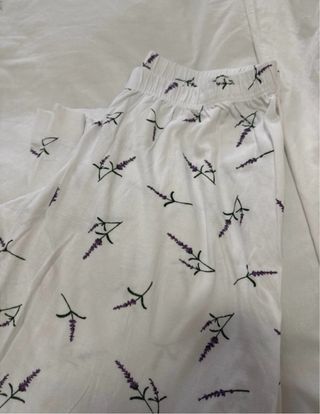 Pantalón pijama estampado lavanda