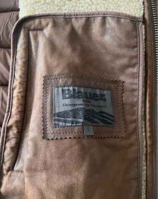 Cazadora Blauer Piel Pluma Talla L