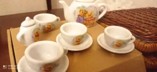 Set ceramica vintage orsetti.peto manca in piattin