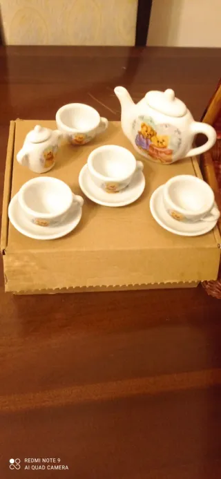 Set ceramica vintage orsetti.peto manca in piattin