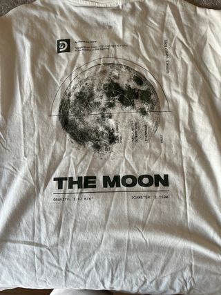 Camiseta The Moon Hombre Blanca