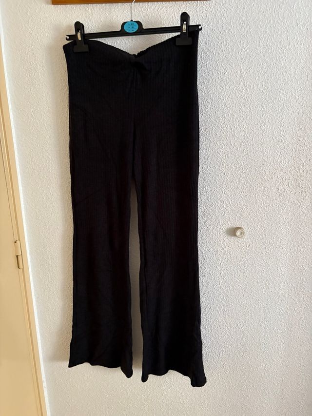 Pantalones campana negros talla M