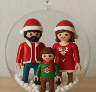 Figuras Playmobil Familia Navidad
