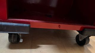 Carro de herramientas portátil rojo