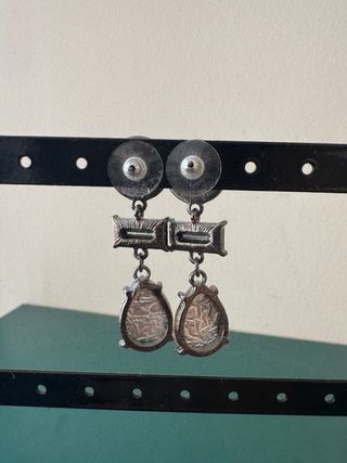 Pendientes Parfois grises y rosas