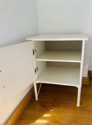Mesitas de noche blancas (2 unidades)