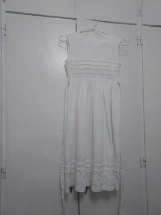 Vestido blanco niña talla 13-14 años