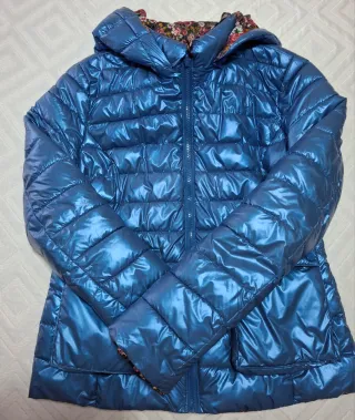 Cazadora acolchada reversible mujer